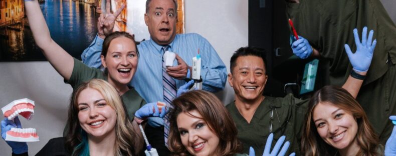 Prima Family Dental team welcoming new patients to their dental office in Reading, MA.